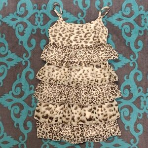 The Children's Place Beige Ruffle Dress